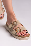 Σανδάλια flatforms καστόρινα MARIAMARE