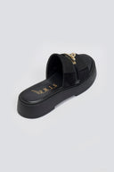 Σανδάλια flatforms  καστόρινα με λουράκι iris