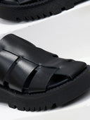 Σανδάλια flatforms fisherman από γνήσιο δέρμα TFP