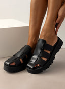Σανδάλια flatforms fisherman από γνήσιο δέρμα TFP