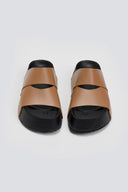 Σανδάλια flatforms με άνοιγμα Iris Sandals - Τάουπε - thefashionproject.gr - IRIS
