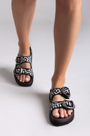 Σανδάλια flatforms  με φάσες και τοκάδες
