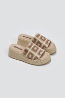 Σανδάλια flatforms με πλεκτό σχέδιο Refresh 172842