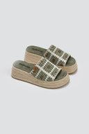 Σανδάλια flatforms με πλεκτό σχέδιο Refresh 172842