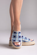 Σανδάλια flatforms με πλεκτό σχέδιο Refresh 172842