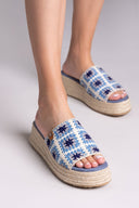 Σανδάλια flatforms με πλεκτό σχέδιο Refresh 172842