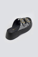 Σανδάλια flatforms με print Estil