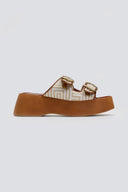 Σανδάλια flatforms με print Estil