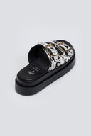 Σανδάλια flatforms με print Mariella Fabiani 2551/95