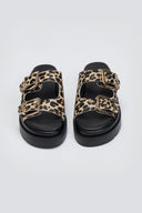 Σανδάλια flatforms με print Mariella Fabiani 2551/95