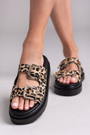 Σανδάλια flatforms με print Mariella Fabiani 2551/95