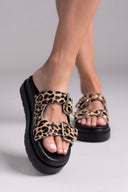 Σανδάλια flatforms με print Mariella Fabiani 2551/95