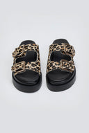 Σανδάλια flatforms με print Mariella Fabiani 2551/95 - Leopard - thefashionproject.gr - Mariella Fabiani