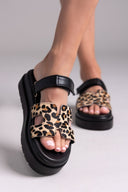 Σανδάλια flatforms με print Mariella Fabiani 2554/91