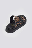 Σανδάλια flatforms με print Tfp