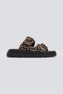 Σανδάλια flatforms με print Tfp