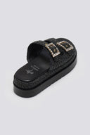 Σανδάλια flatforms με ψάθα Mariella Fabiani 2523/91