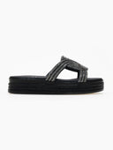 Σανδάλια flatforms με στρας Estil