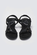 Σανδάλια flatforms με στρας MARIAMARE - Μαύρο - thefashionproject.gr - MARIAMARE