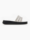 Σανδάλια flatforms με στρας tfp