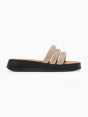 Σανδάλια flatforms με στρας tfp