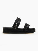 Σανδάλια flatforms με σχοίνινες φάσες Estil