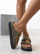 Σανδάλια flatforms με τρουκς ATENEO