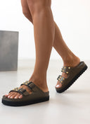 Σανδάλια flatforms με τρουκς ATENEO