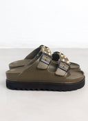 Σανδάλια flatforms με τρουκς ATENEO