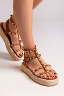 Σανδάλια flatforms με τρουκς ERYNN