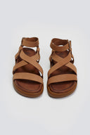 Σανδάλια flatforms nubuck δερμάτινα Iris Sandals