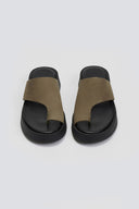 Σανδάλια flatforms nubuck με δάκτυλο Tfp