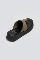 Σανδάλια flatforms nubuck με δάκτυλο Tfp