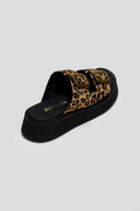 Σανδάλια flatforms ponyskin με τοκάδες Ragazza 01236