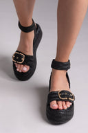 Σανδάλια flatforms ψάθινα Mariella Fabiani 2512/05