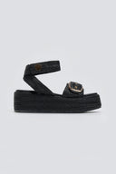 Σανδάλια flatforms ψάθινα Mariella Fabiani 2512/05