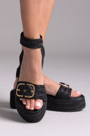 Σανδάλια flatforms ψάθινα Mariella Fabiani 2512/05