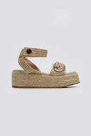 Σανδάλια flatforms ψάθινα Mariella Fabiani 2512/05