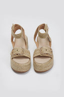 Σανδάλια flatforms ψάθινα Mariella Fabiani 2512/05