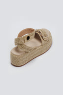 Σανδάλια flatforms ψάθινα Mariella Fabiani 2512/05