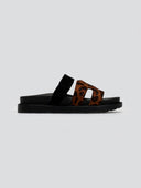 Σανδάλια flatforms suede με velcro ERYNN