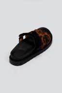 Σανδάλια flatforms suede με velcro ERYNN