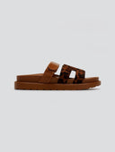 Σανδάλια flatforms suede με velcro ERYNN - Leopard - thefashionproject.gr - ERYNN