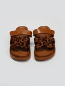 Σανδάλια flatforms suede με velcro ERYNN - Leopard - thefashionproject.gr - ERYNN