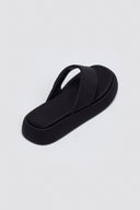Σανδάλια flatforms υφασμάτινα 