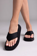 Σανδάλια flatforms υφασμάτινα 