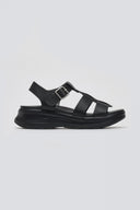 Σανδάλια gladiator με sporty σόλα - Μαύρο - thefashionproject.gr - La Coquette