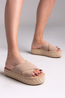 Σανδάλια καστόρινα crossover Xti 143640 - Μπεζ - thefashionproject.gr - Xti Footwear
