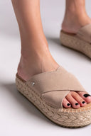 Σανδάλια καστόρινα crossover Xti 143640 - Μπεζ - thefashionproject.gr - Xti Footwear