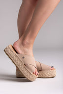 Σανδάλια καστόρινα crossover Xti 143640 - Μπεζ - thefashionproject.gr - Xti Footwear